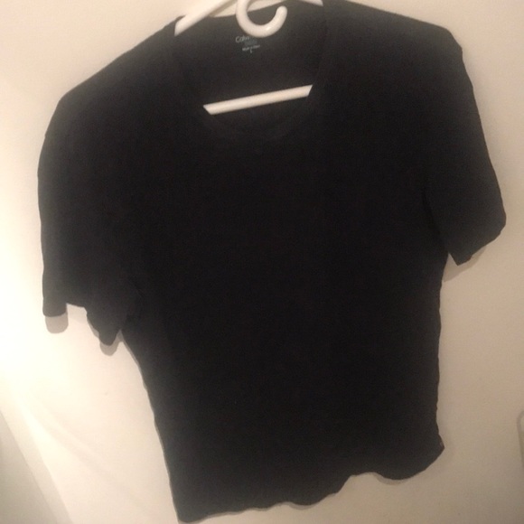 Stunning Calvin Klein 365 Black 95% Cotton Tshirt SZ Large Slim Fit - Picture 2 of 5